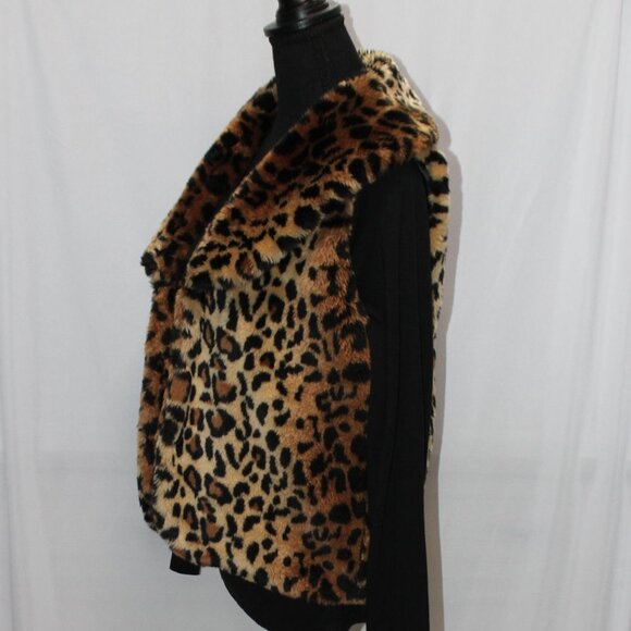 CEJON Faux LEOPARD FUR Vest Large - Picture 5 of 10